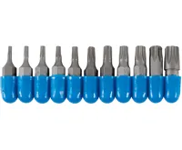 BGS Bity 1/4&quot; T-profil T7 - T45, sada 11 dílů