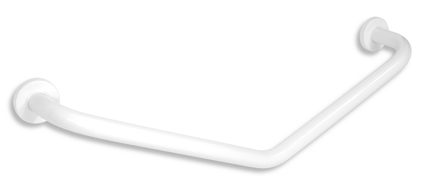 Novaservis úhlové držadlo s krytkami 400x400mm bílé - r66404,11