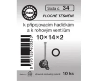 Hartman Sada č.  34: sada pryž.těs.k roh.ventil. - 10x14x2 - 10x4421 Hartman Sada č.  34: sada pryž.těs.k roh.ventil. - 10x14x2 - 10x4421