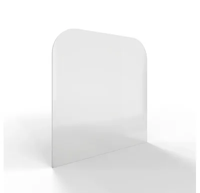 HS Flamingo Sklo pod kamna - Oblouk 1000x1000 mm / 2xR200 / 6 mm