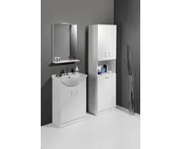 AQUALINE SIMPLEX ECO 55 umyvadlová skříňka včetně umyvadla 53x83,5x30,7cm (6)