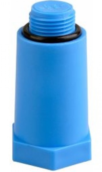 Ppr záslepka  1/2" montážní - modrá