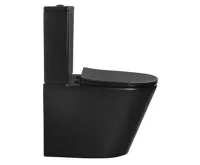 SAPHO PACO WC kombi, Rimless, spodní/zadní odpad, černá mat (6)
