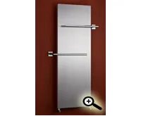 Koupelnový radiátor PMH horizontální PEGASUS PGLSS 1208x500 mm, Karáčovaná nerez (3)