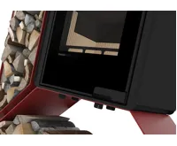 HS Flamingo Krbová kamna FLAMINGO DELUXE ® KAMPA levá, červená (21)