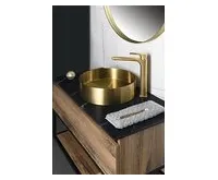 SAPHO SPY stojánková umyvadlová baterie vysoká, prodloužená hubice, zlato mat (1)