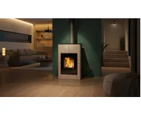 HS Flamingo Krbová kamna AQUAFLAM VARIO ® SAPORO 11/7kW krémová, elektronická regulace (17)