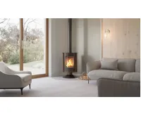 HS Flamingo Krbová kamna MASTERFLAMME ® Piccolo II, hnědá - sametová (12)