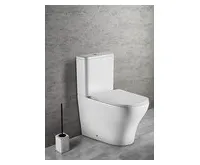 SAPHO BELLO WC kombi, Rimless, spodní/zadní odpad, bílá (1)