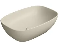 GSI NUBES keramické umyvadlo na desku 50x35cm, creta mat