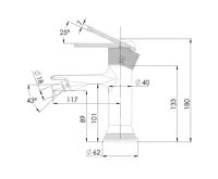 SAPHO BEBÉ stojánková bidetová baterie, zlato (2)