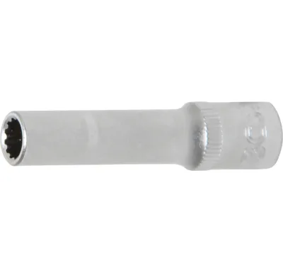 BGS Hlavice nástrčná 1/4" 9 mm, prodloužená, "GearLock"