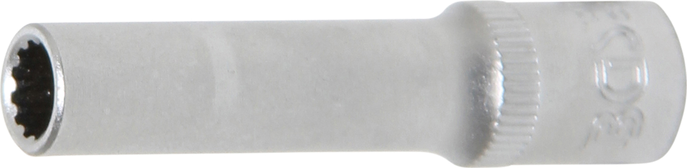 Bgs hlavice nástrčná 1/4" 9 mm, prodloužená, "gearlock"
