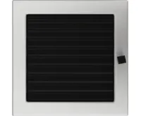 HS Flamingo Krbová mřížka 22x22 BASIC broušený chrom s žaluzií