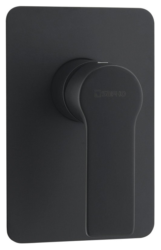 SAPHO PAX podomítková sprchová baterie, 1 výstup, černá mat