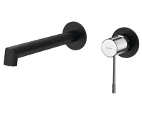 SAPHO SOLARIS podomítková dvouprvková umyvadlová baterie, černá mat/chrom