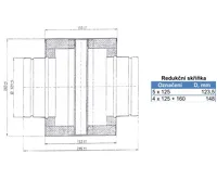 HS Flamingo Rozbočovací skříňka 150/4x125 mm (krychle), pozink (1)