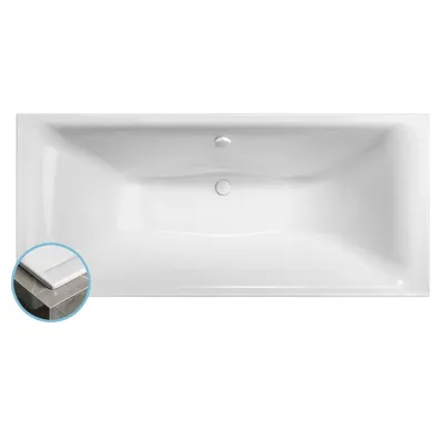 POLYSAN KALDERA SLIM obdélníková vana 180x80x40cm, bílá