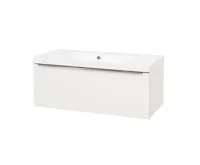 Mailo, koupelnová skříňka,umyvadlo z litého mramoru,bílá, 1 zásuvka, 1010x470x480 mm Mailo, koupelnová skříňka,umyvadlo z litého mramoru,bílá, 1 zásuvka, 1010x470x480 mm