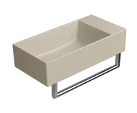 GSI KUBE X keramické umývátko 50x25cm, bez otvoru, pravé/levé, creta mat (4)