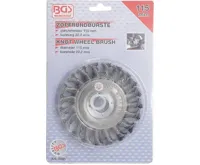 BGS Kotouč drátěný plochý 115 mm, vrt. 22.2 mm, ocel. (2)