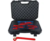 BGS Sada očkových klíčů VDE | prodloužené zalomené | 10 - 24 mm | 9dílná