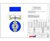 Armex Mezipřírubová zpětná klapka DN125 PN16 L10 177 616 (1)