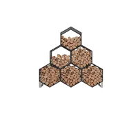 Přístřešek na dřevo plechový EOS GW-A 6ks antracit IWH-10230037 (1)