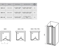 Ravak sprchové dveře SDZ3-80 bílá+Pearl (4)