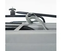 Garden King Zahradní lehátko se stříškou šedá (5)