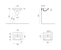 GSI NORM keramické umyvadlo 50x40cm, bílá ExtraGlaze (5)
