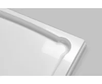 GELCO HERA sprchová vanička z litého mramoru, čtvrtkruh, 90x90x7,5cm, R550, bílá (4)