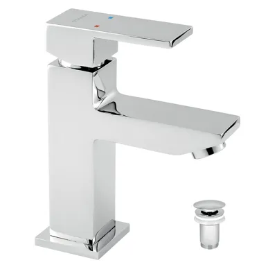 NOVASERVIS Umyvadlová baterie s výpustí Titania CUBE chrom - 98803,0