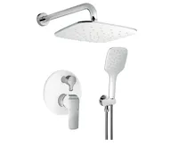 NOVASERVIS Sprchová sada podomítková, bílá-chrom - SADA38050R,1