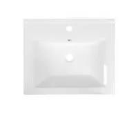 AQUALINE ZUNO 55 keramické umyvadlo nábytkové 55x45cm, bílá (1)