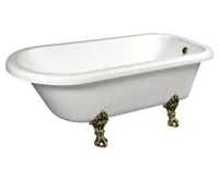 POLYSAN FOXTROT volně stojící vana 170x75x64cm, nohy bronz, bílá