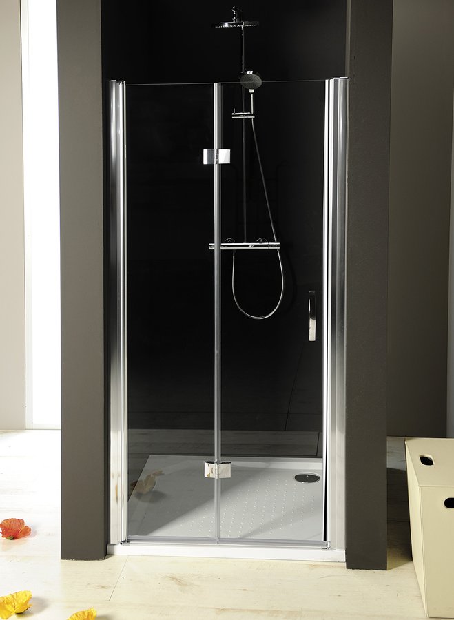 GELCO ONE sprchové dveře skládací 900 mm, levé, čiré sklo