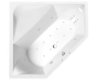 POLYSAN FLOSS HYDRO-AIR hydromasážní vana, 145x145x50cm, bílá