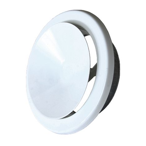 Hs flamingo ventilační talíř výfukový 125 mm bílá