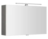 SAPHO CLOE galerka s LED osvětlením 80x50x18cm, dub stříbrný