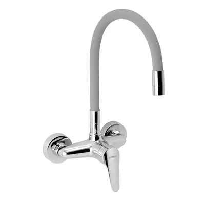 NOVASERVIS Dřezová baterie s elastickým ramenem 150mm, stříbrošedá-chr. - 94480,0S