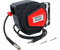 BGS Zatahovací naviják vzduchové hadice , Automatické , 10 m + 1,5 m BGS Zatahovací naviják vzduchové hadice , Automatické , 10 m + 1,5 m