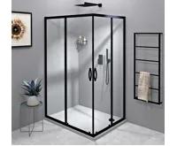 GELCO SIGMA SIMPLY BLACK obdélníkový sprchový kout 1000x900 mm, L/P varianta, rohový vstup, čiré sklo