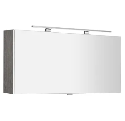 SAPHO CLOE galerka s LED osvětlením 120x50x18cm, dub stříbrný
