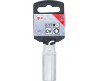 BGS Hlavice nástrčná 1/4" "Super Lock" prodloužená, 14 mm (2)