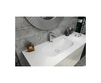 SAPHO IMPALA umyvadlo pod desku, Rockstone, 58,8x35,5cm, bílá mat (1)