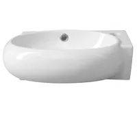 SAPHO RIBERA keramické umývátko rohové 43x28,5 cm, otvor pro baterii vpravo, bílá (3)
