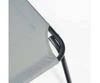 Garden King Zahradní lehátko se stříškou šedá (2)