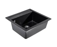 GRANISIL ELDOS 560 Granitový dřez, černý (2)