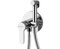 BRUCKNER SIEGER podomítková bidetová baterie se Stop sprškou, kulatá, chrom